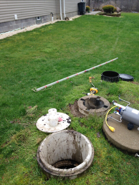 Septic tank aeration inspection